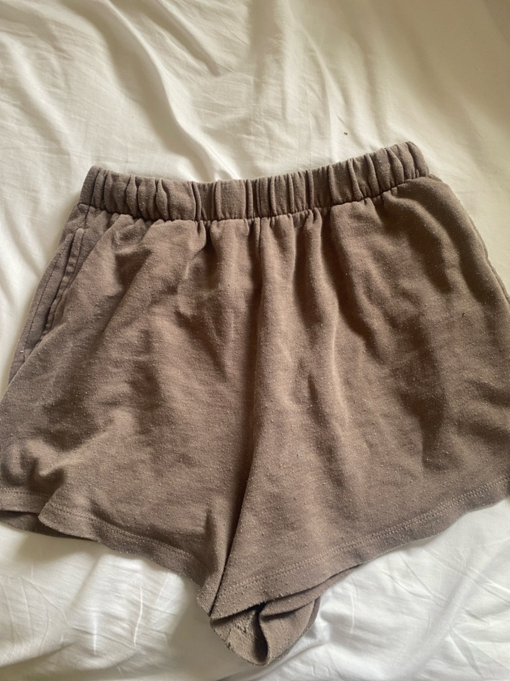 Garage Women’s Taupe Elastic Waist Athletic Shorts